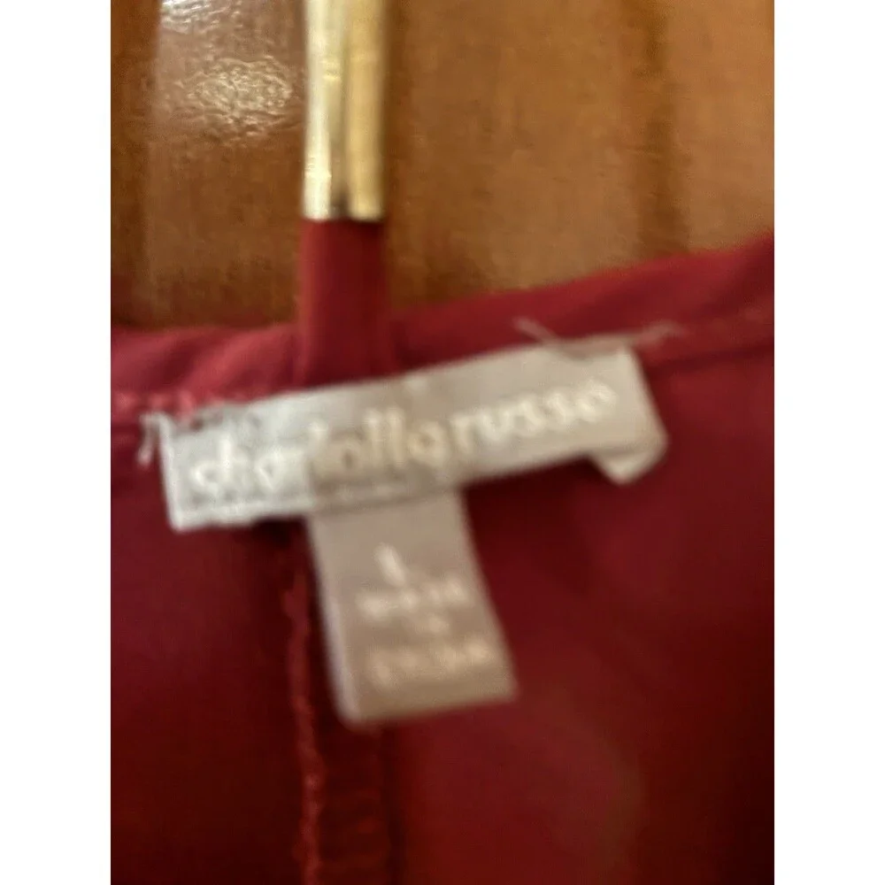 Charlotte Russe Women's Sleeveless Top Sheer, Size L - Picture 6 of 6